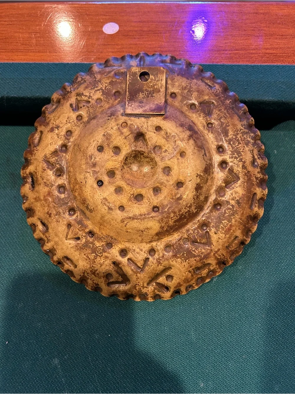 Brass Mayan Calendar wall hanging